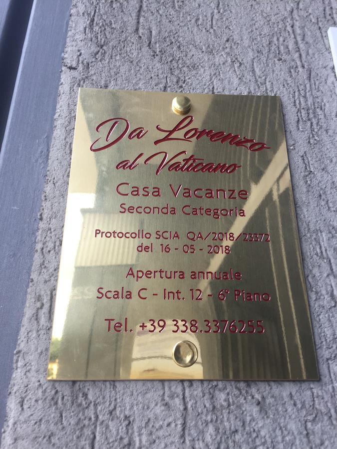 Da Lorenzo Al Vaticano Roma Eksteriør bilde